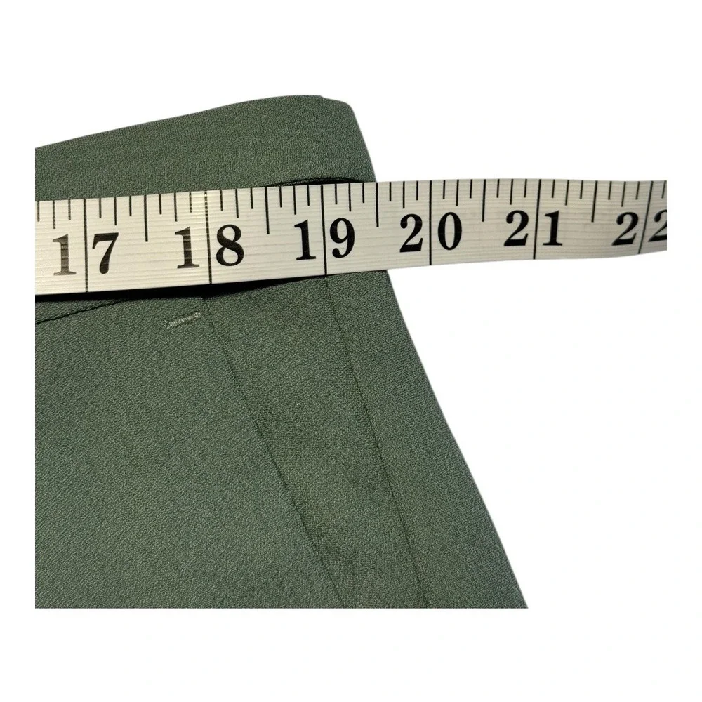J. Crew High Rise Belted Crepe Wide Leg Shorts Topiary Sage Green Size‎ 16 NWT